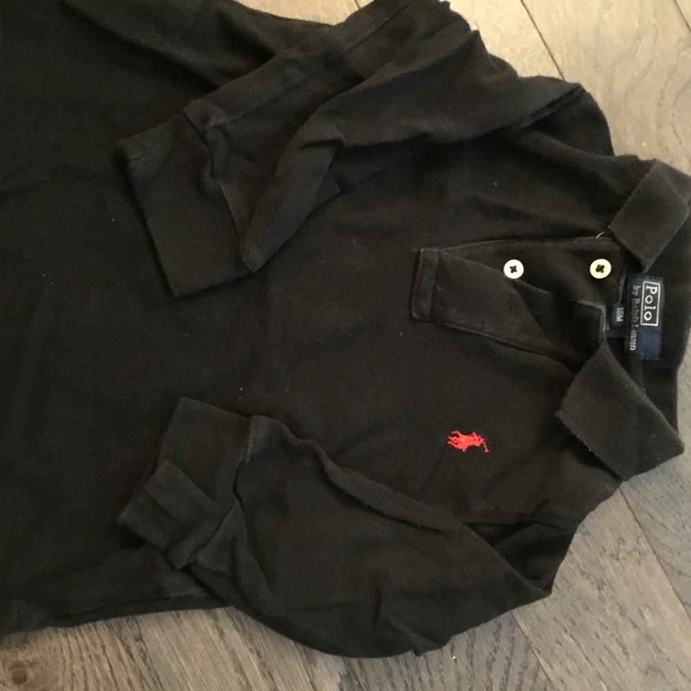 Boys 18m long sleeve polo